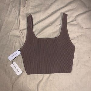 Babaton Sculpt Knit Tank (Cropped) BNWT